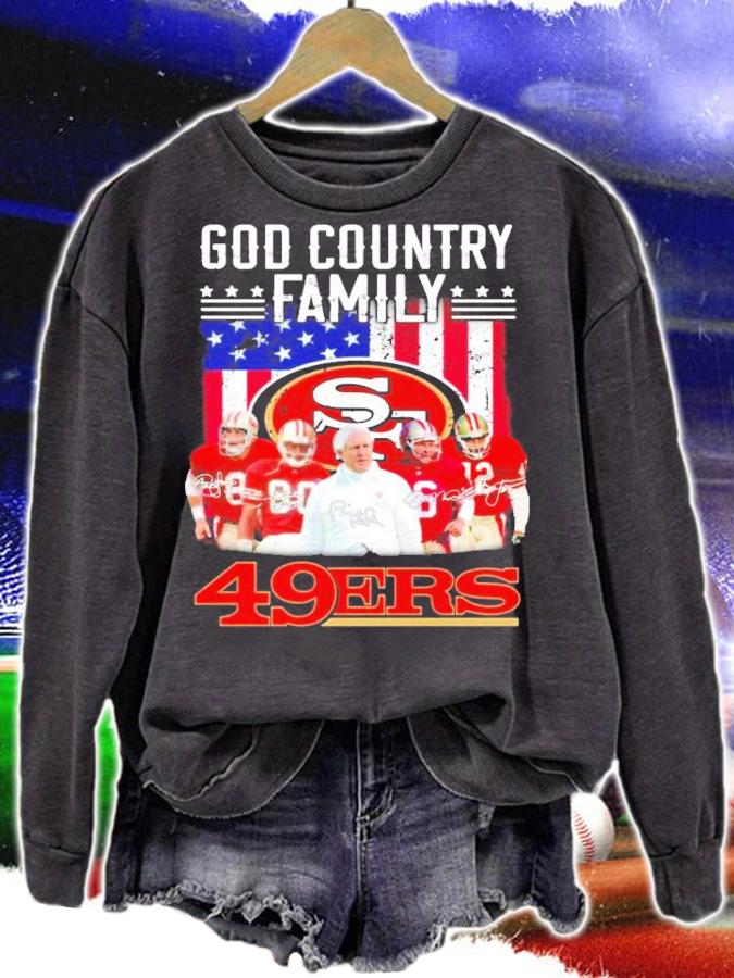 God Country family San Francisco 49ERS signatures shirt sweatshirt