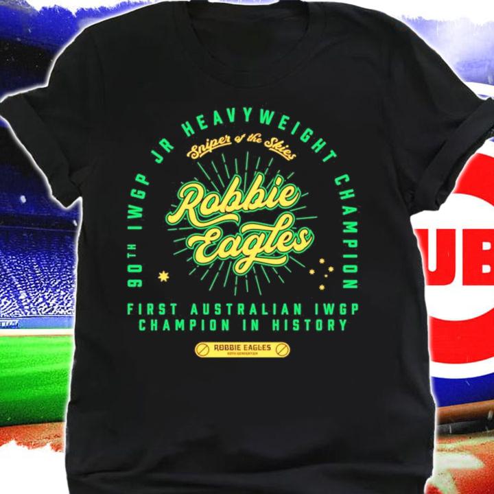 Robbie Eagles 90th iwgp JR heavyweight champion shirt
