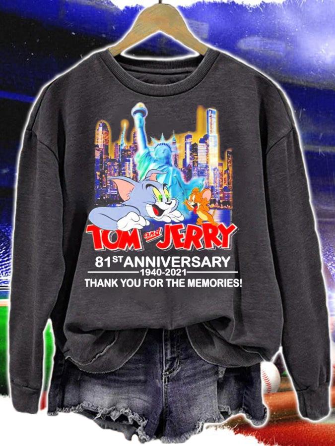 Tom and Jerry 81st anniversary 1940-2021 New York city shirt sweatshirt