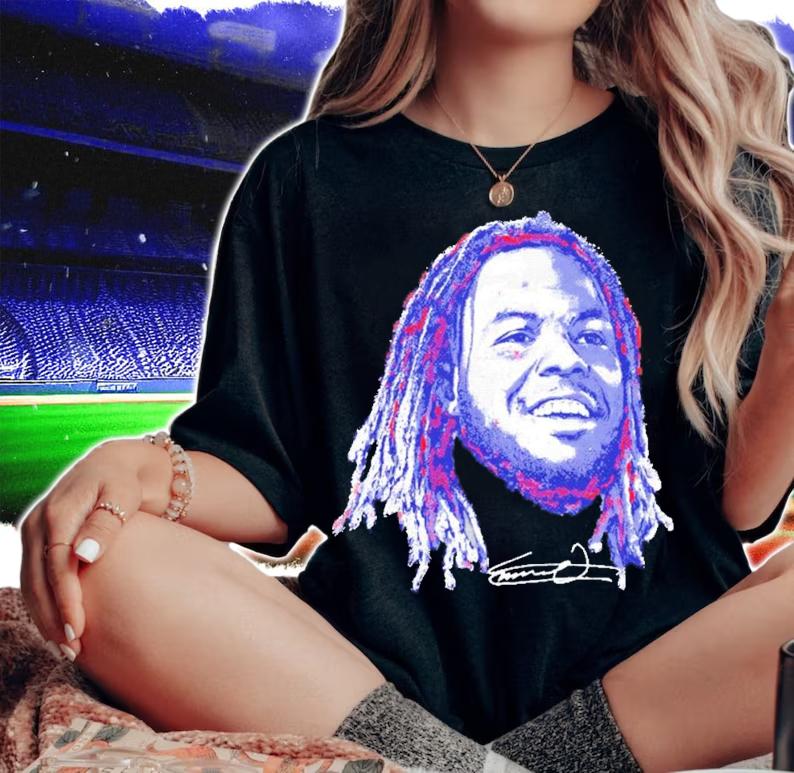 Vladimir Guerrero Jr. Portrait Toronto Baseball Shirt woman shirt