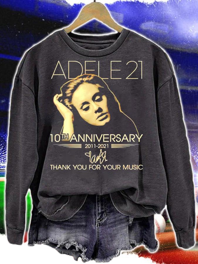 Adele21 10th anniversary 2011-2021 signature shirt sweatshirt