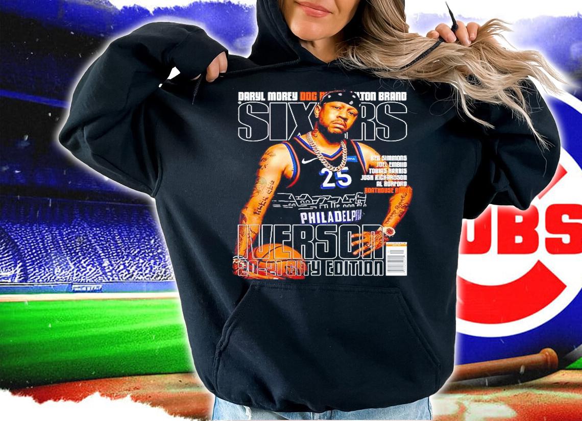 Ben Simmons Joel Embiid Tobias Harris Josh Richardson Al Horford Boathouse Row Iverson 20-21 City Edition T-shirt