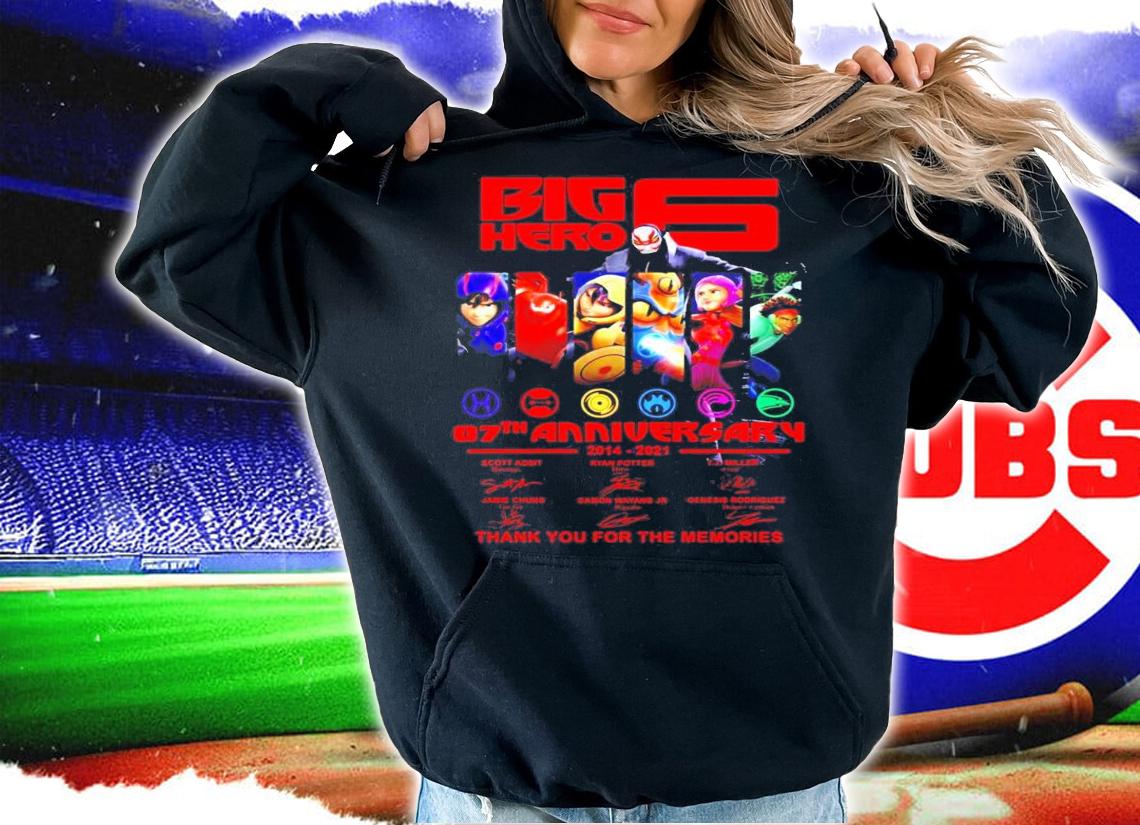 Big Hero 6 07th anniversary thank you for the memories shirt hoodie