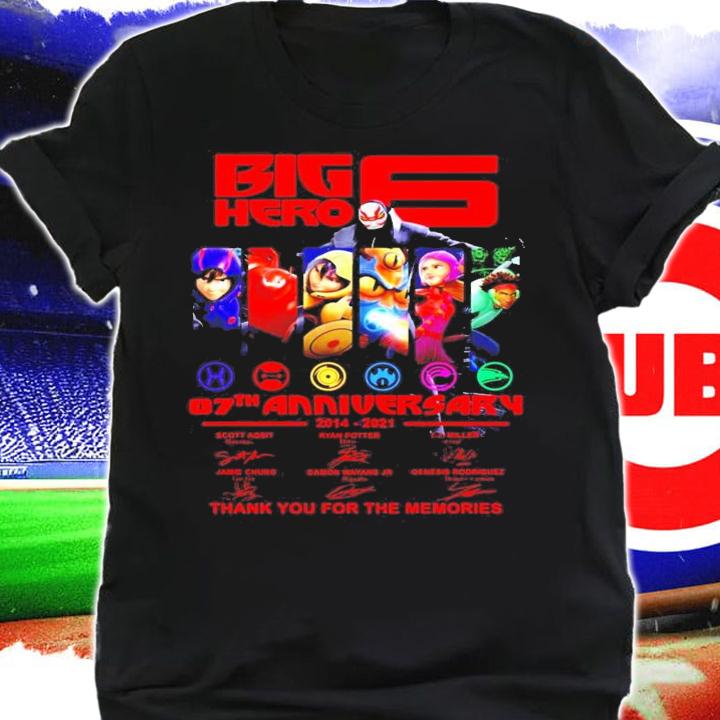 Big Hero 6 07th anniversary thank you for the memories shirt shirt