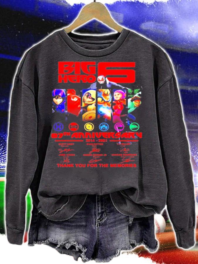 Big Hero 6 07th anniversary thank you for the memories shirt sweatshirt
