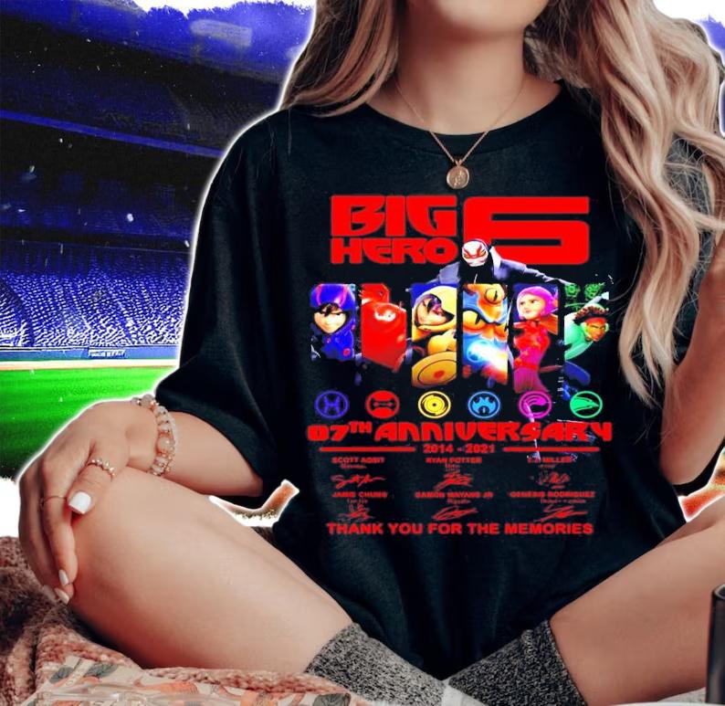 Big Hero 6 07th anniversary thank you for the memories shirt woman shirt