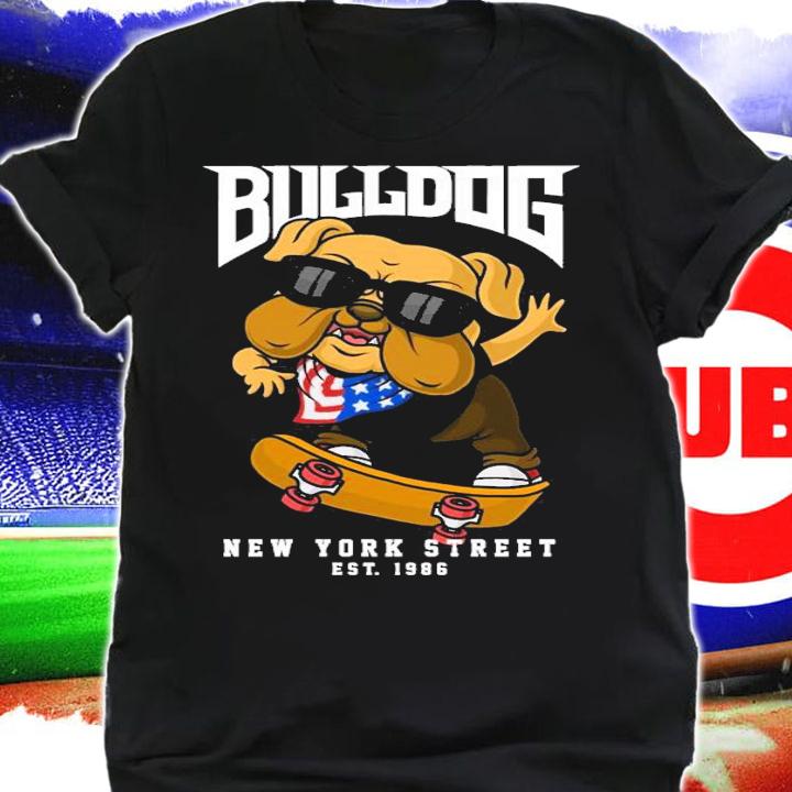 Bulldog New York street 1986 shirt
