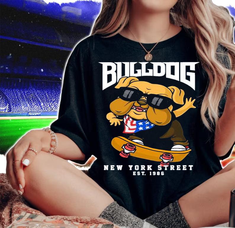 Bulldog New York street 1986 shirt