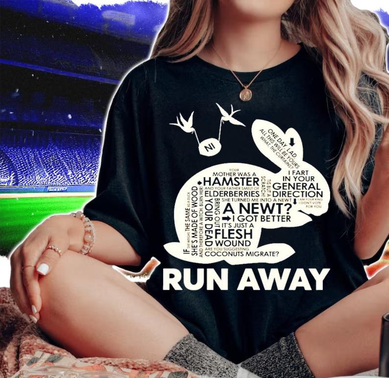 Bunny hamster a newt run away shirt