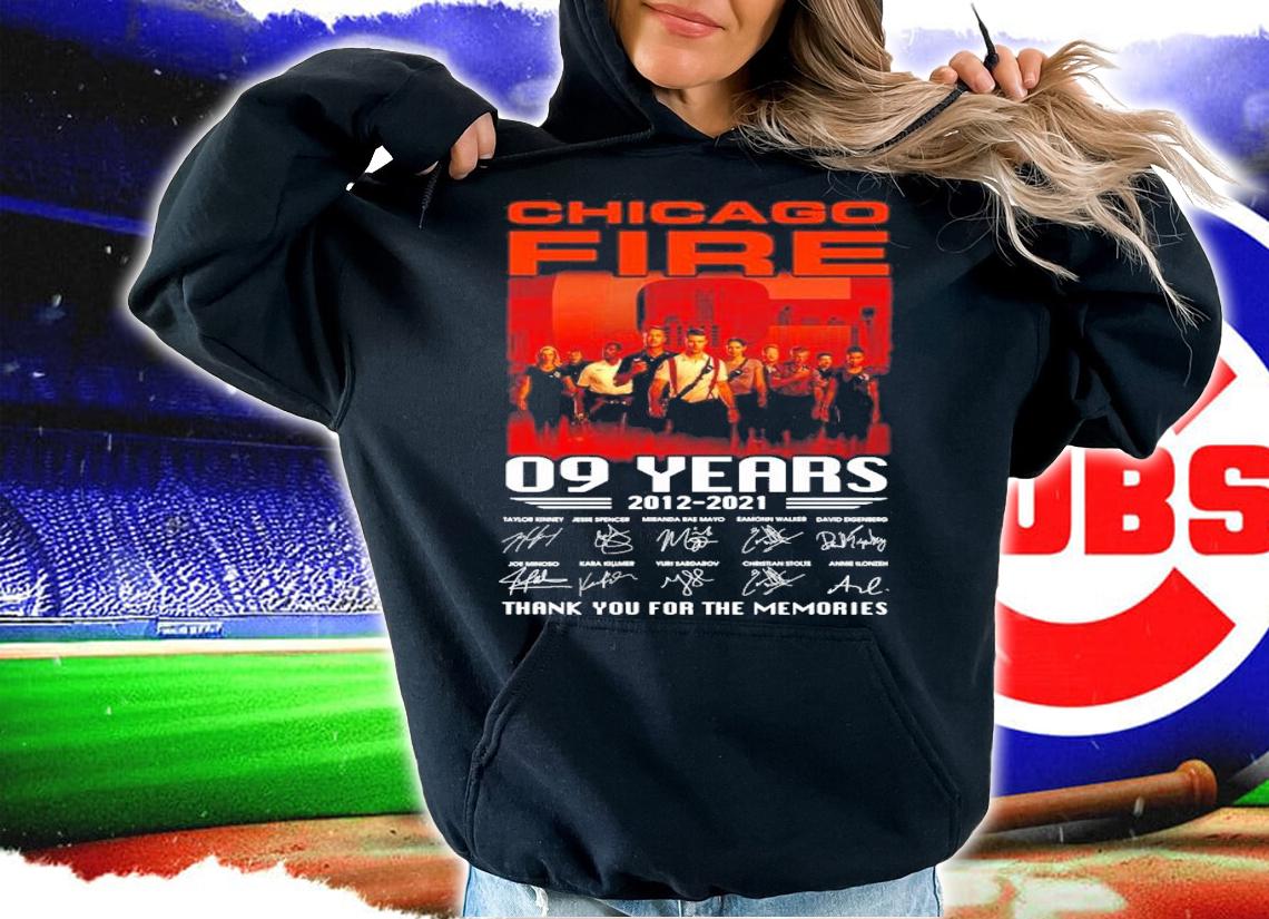 Chicago Fire 09 years 2012-2021 signatures shirt
