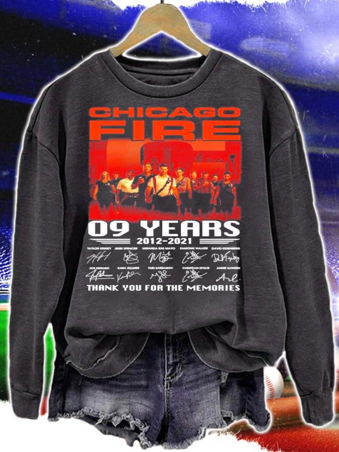 Chicago Fire 09 years 2012-2021 signatures shirt