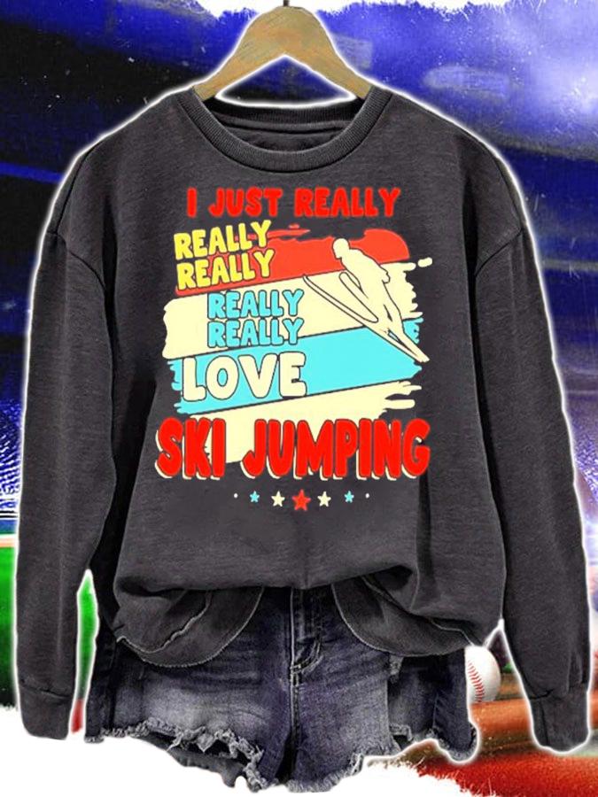 I just really really really love ski jumping shirt