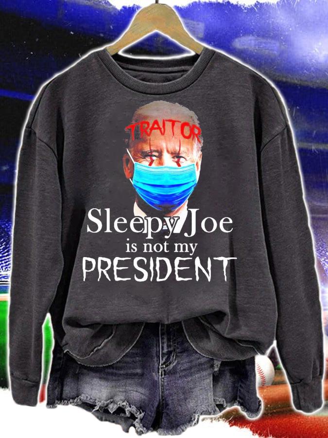 Joe Biden IT face mask sleepy Joe is not my president shirt sweatshirt