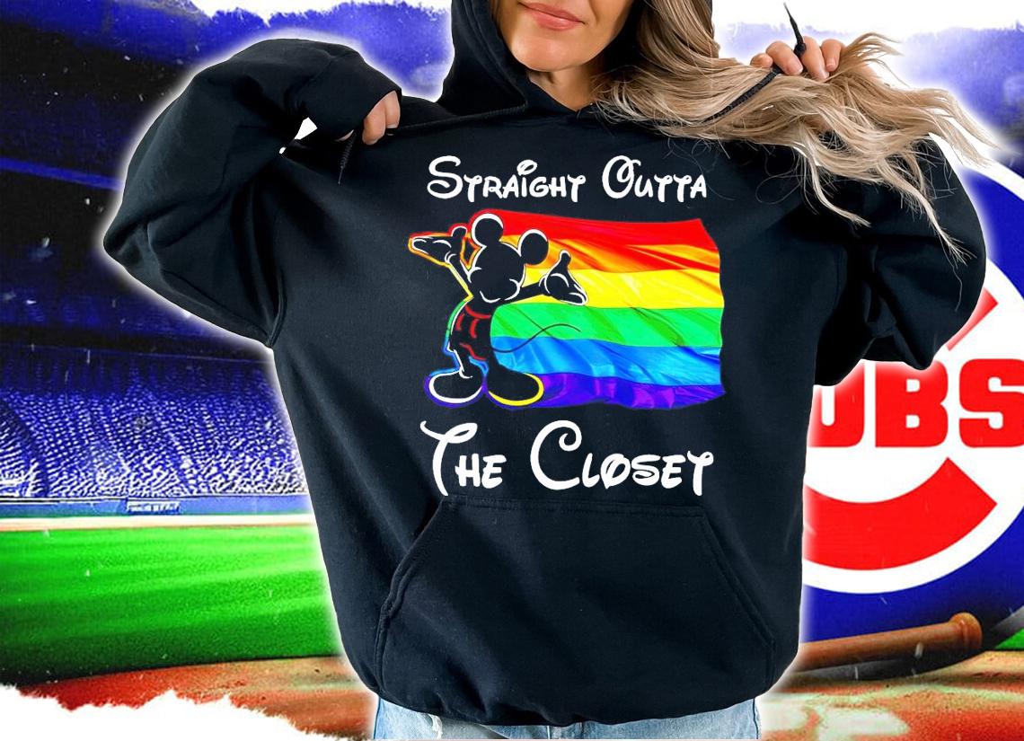 LGBT Mickey Mouse straight outta the closet shirt hoodie
