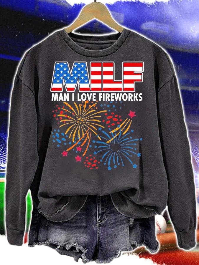 MILF Man I love firework Patriot shirt
