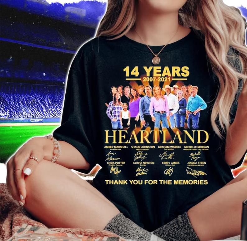 Official 14 years 2007-2021 Heartland thank you for the memories shirt woman shirt