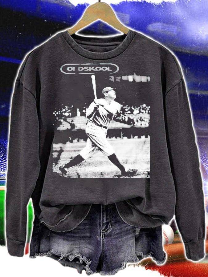 Oldskool Babe Ruth At Bat Old Time shirt