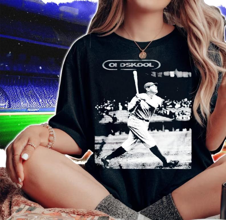 Oldskool Babe Ruth At Bat Old Time shirt