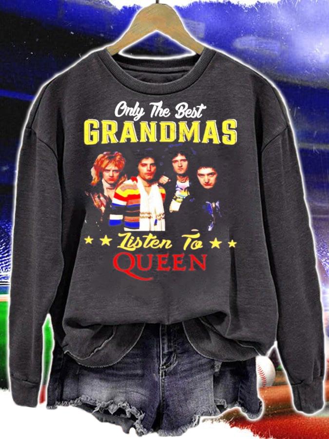 Only the best grandmas listen to Queen shirt