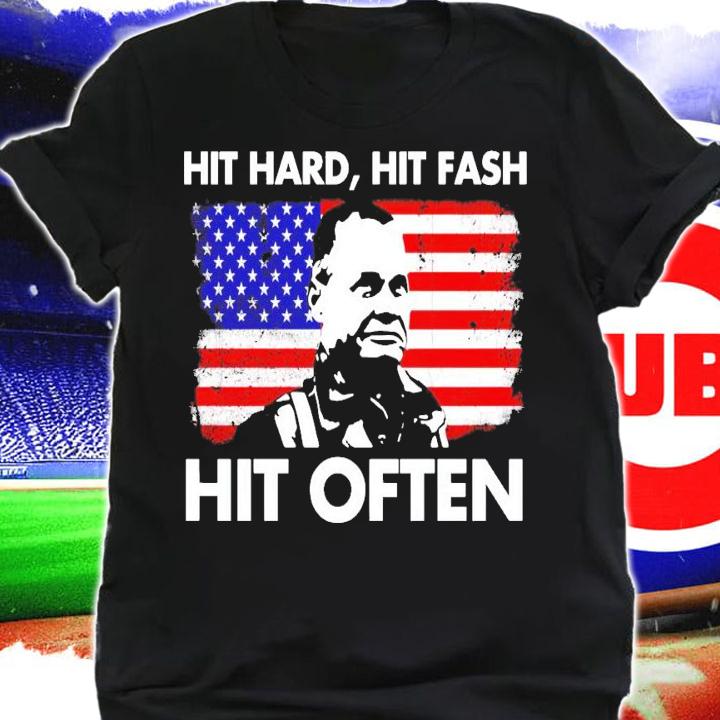William Halsey hit hard hit fash hit often American flag shirt shirt