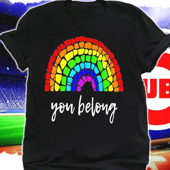 You belong LGBT and rainbow gay shirt shirt