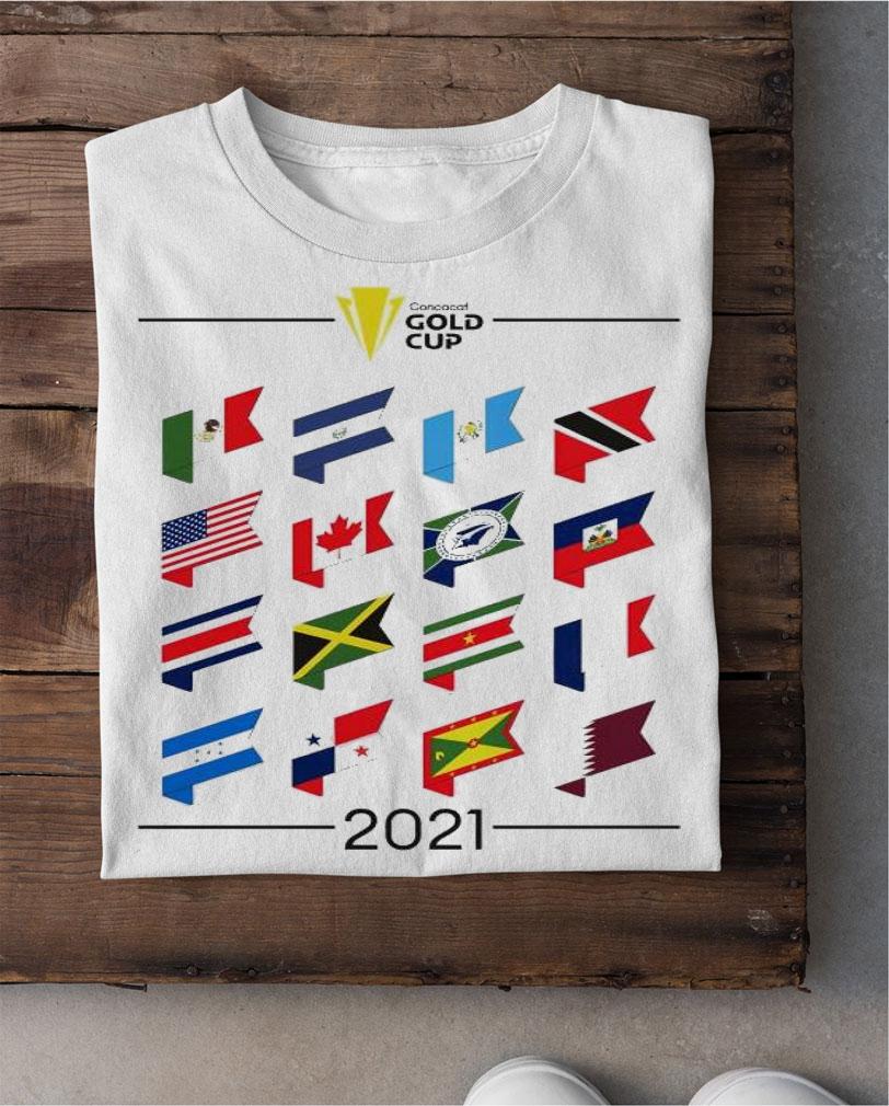 2021 Concacaf Gold Cup Country Logo shirt shirt