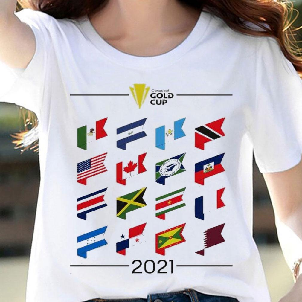 2021 Concacaf Gold Cup Country Logo shirt woman shirt