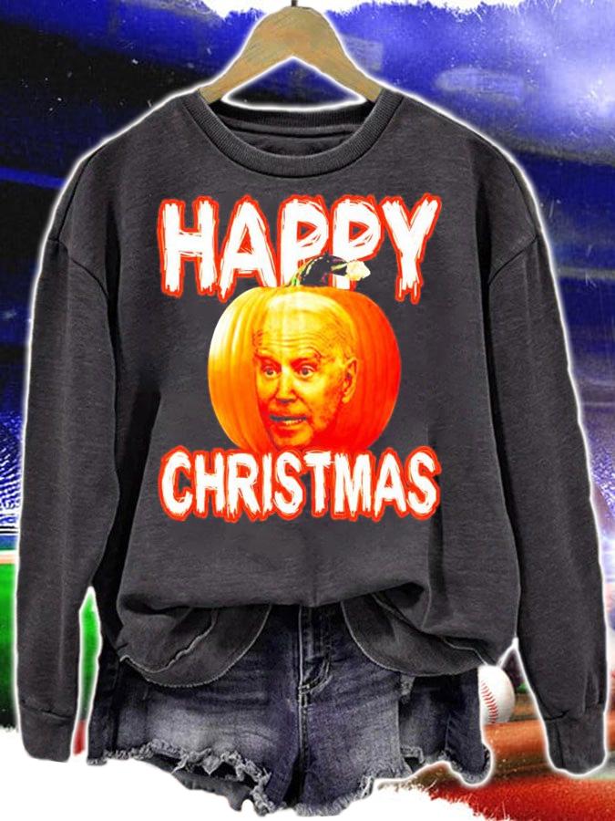 Biden Pumpkin Happy Christmas shirt