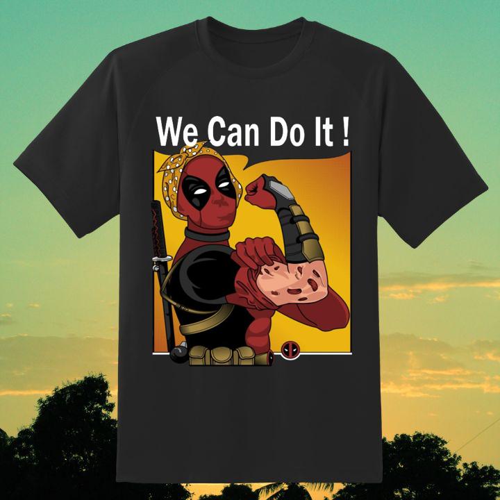 Premium Strong Deadpool Rosie The Riveter We Can Do It T-Shirt