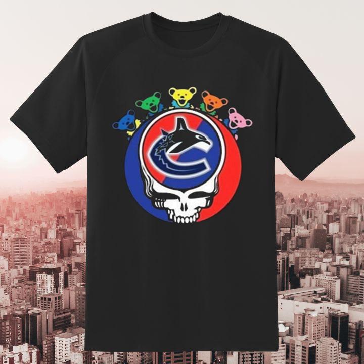 Premium Grateful Dead Bears Vancouver Canucks Hockey T-Shirt