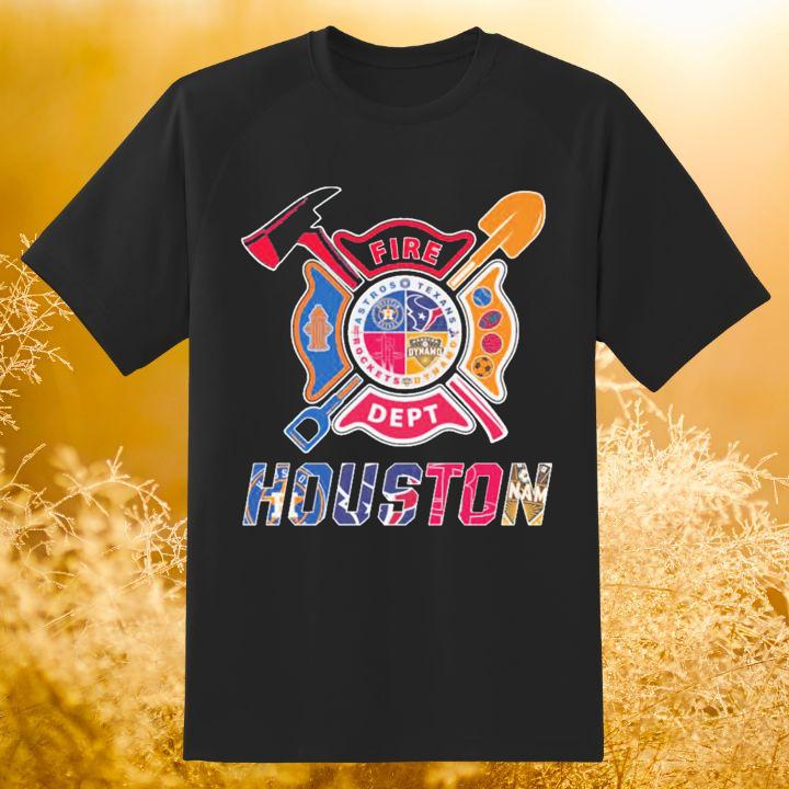 Fire Dept Houston Sports Firefighter T-Shirt
