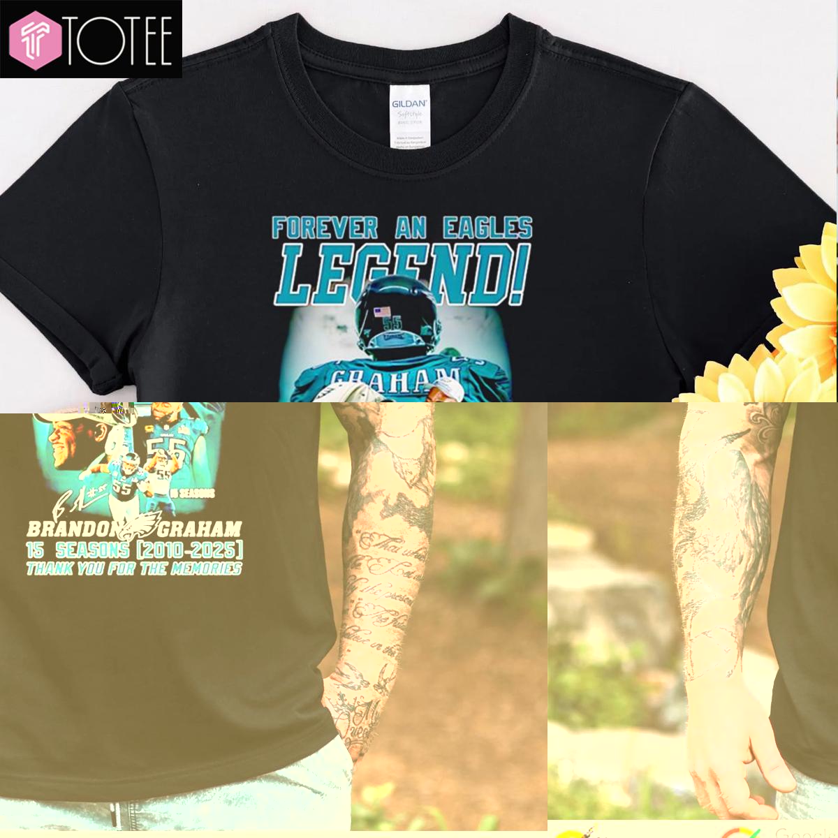 Philadelphia Eagles Forever An Eagles Legend Brandon Graham 2025 T-Shirt