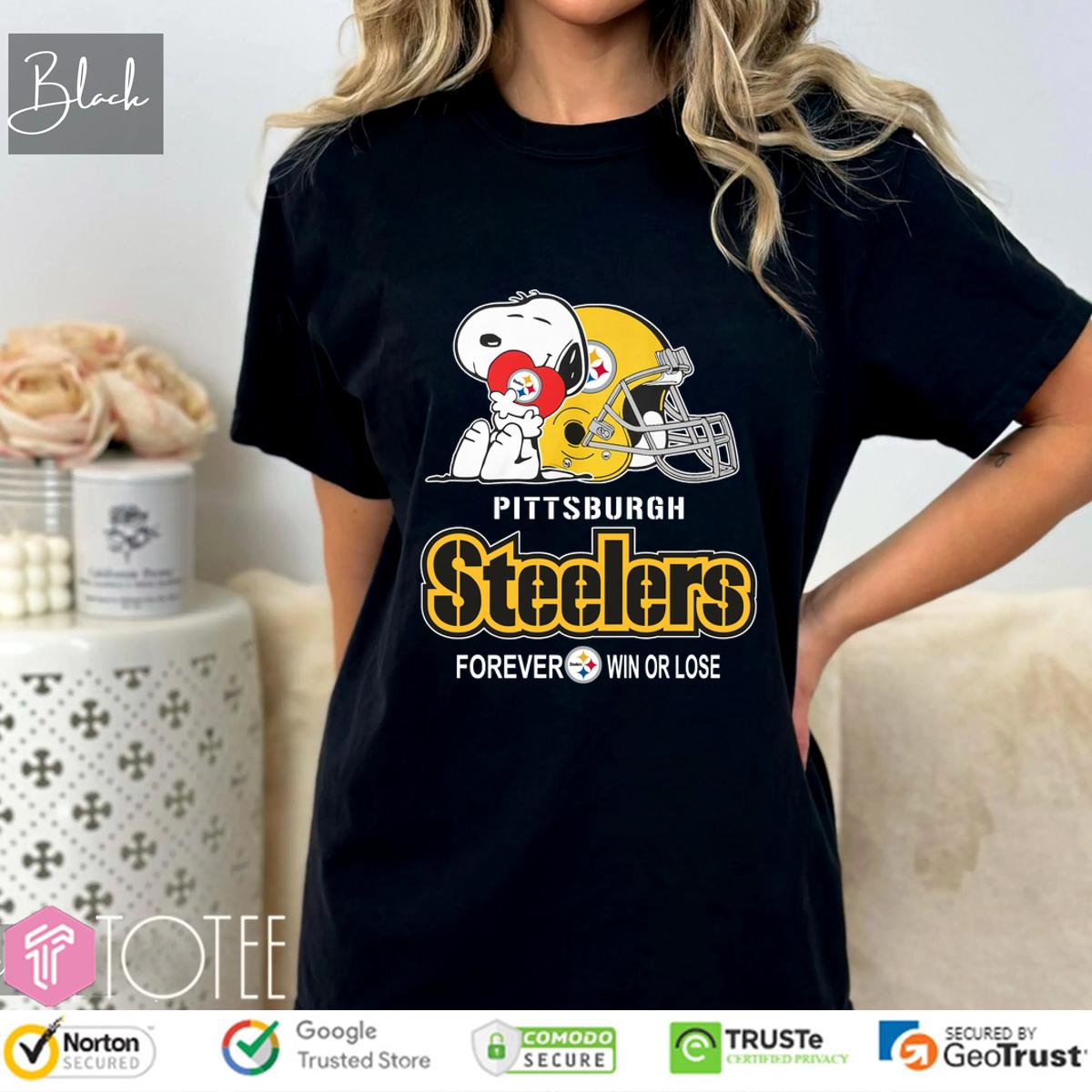 Steelers Snoopy Shirt: Show Your Team Pride (Forever Win or Lose)