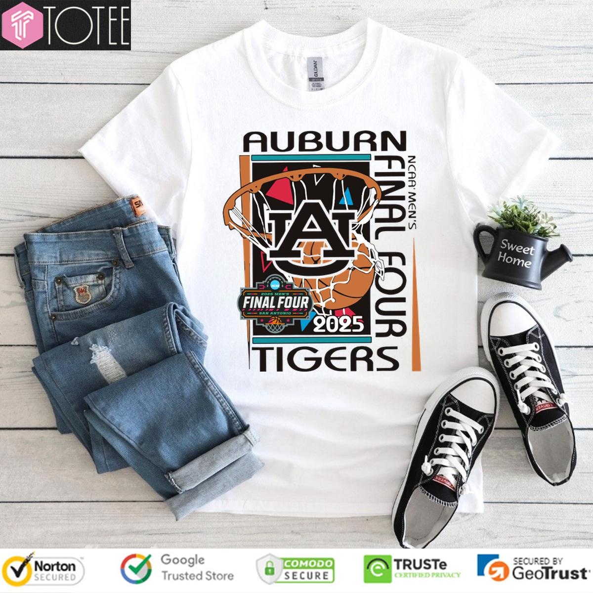 Auburn Basketball 2025 Mens Final Four Retro T-shirt